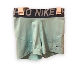 Nike Pro Dri Fit teal spandex size small
